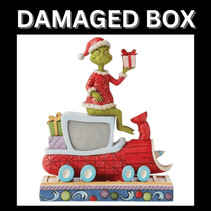 DAMAGED BOX - The Grinch on Train Figurine By Jim Shore 6010776