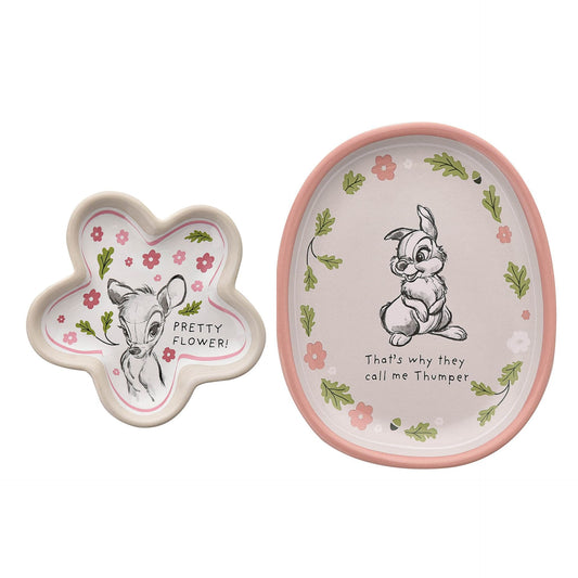 Disney Home Forest Friends Bambi Set of 2 Trinket Dishes