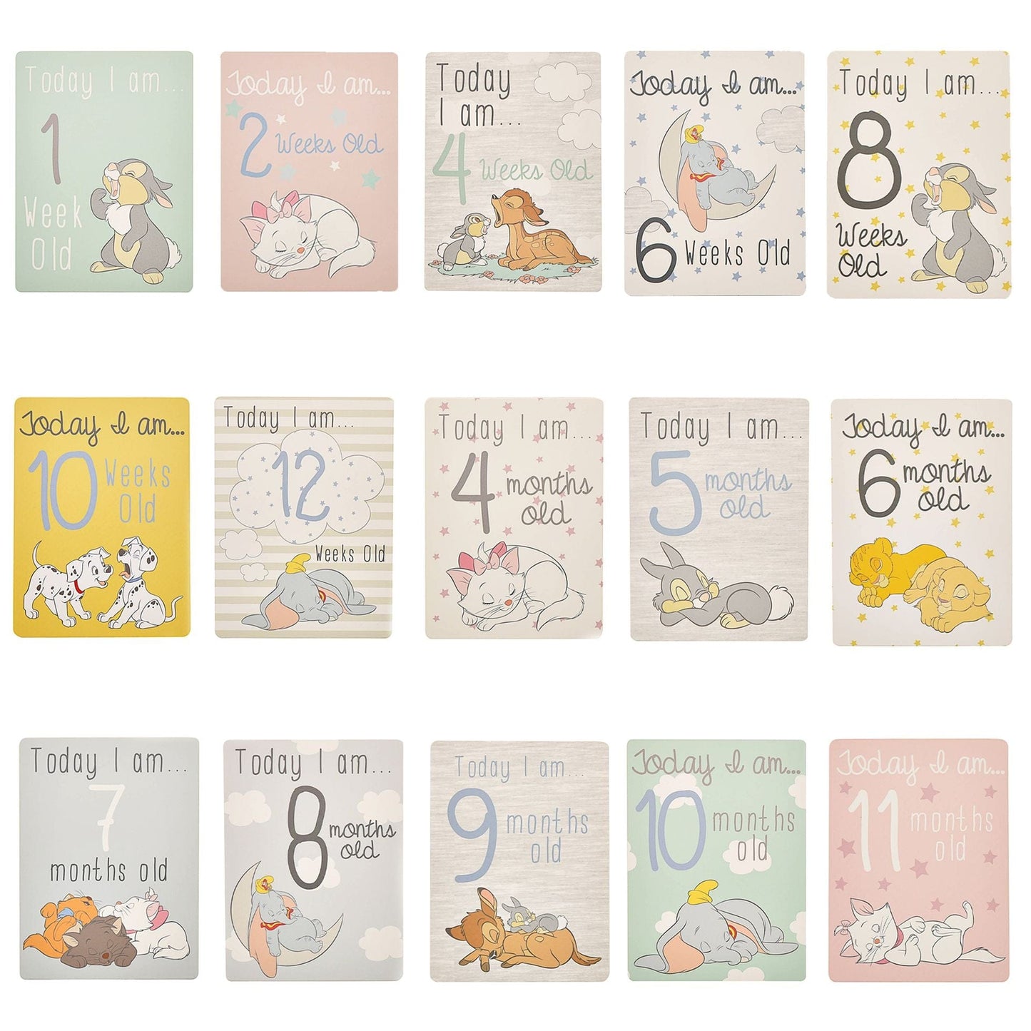 Disney Baby Magical Beginnings Baby 30 Milestone Cards
