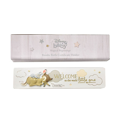 Disney Baby Magical Beginnings Birth Certificate Holder Bambi