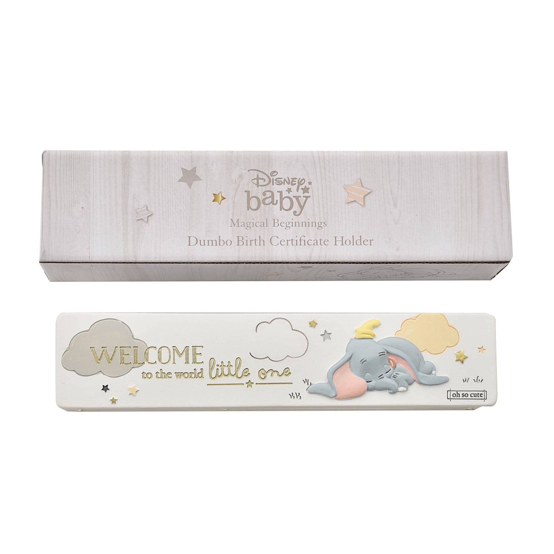 Disney Baby Magical Beginnings Birth Certificate Holder Dumbo