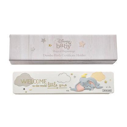 Disney Baby Magical Beginnings Birth Certificate Holder Dumbo