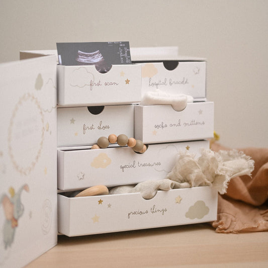 Disney Baby Magical Beginnings Dumbo Keepsake Box With 6 Drawers