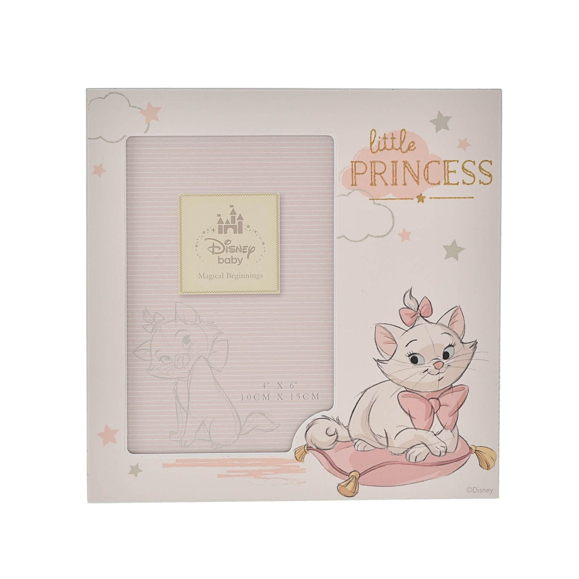 Disney Baby Magical Beginnings Frame 4" x 6" Little Princess Marie Aristocats