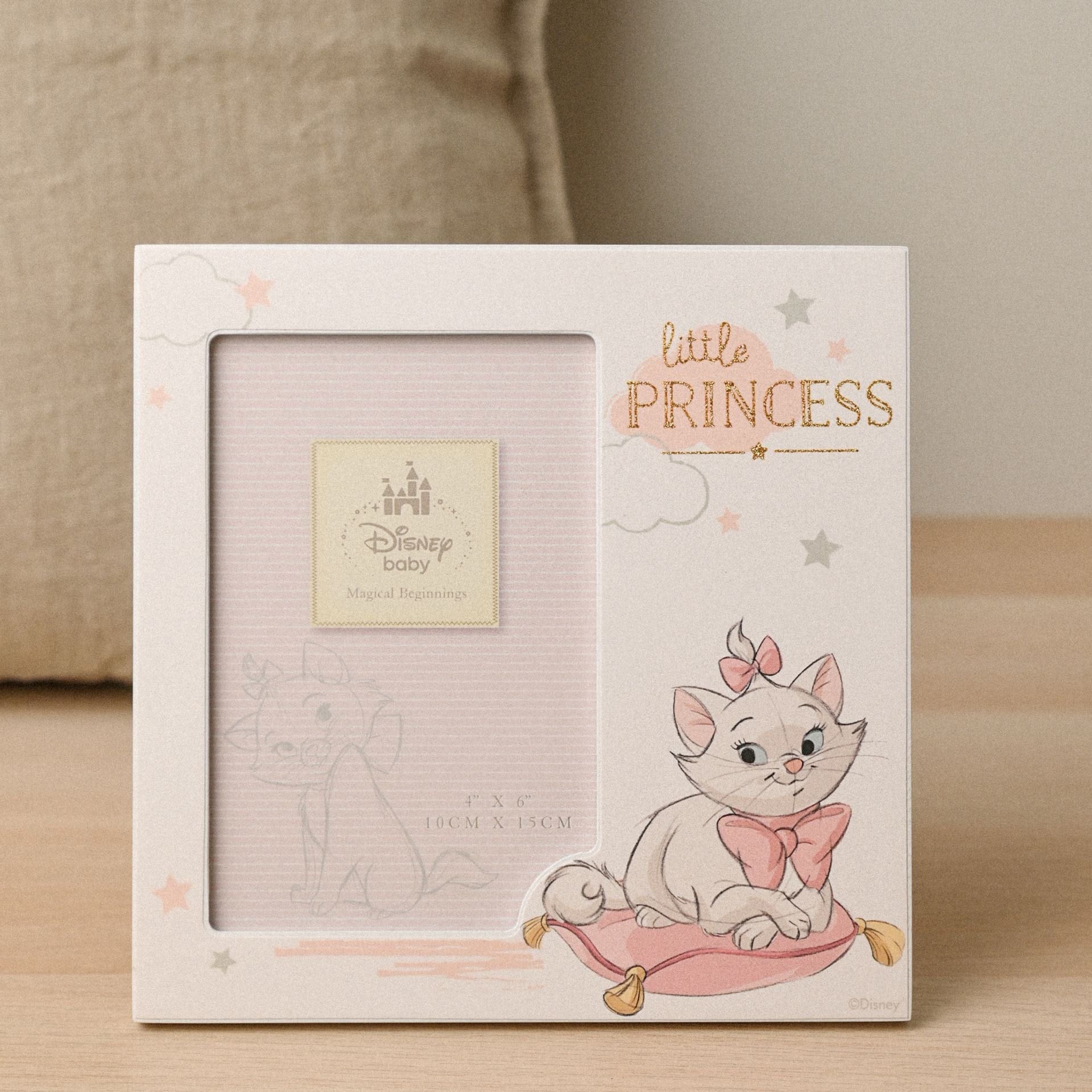 Disney Baby Magical Beginnings Frame 4" x 6" Little Princess Marie Aristocats