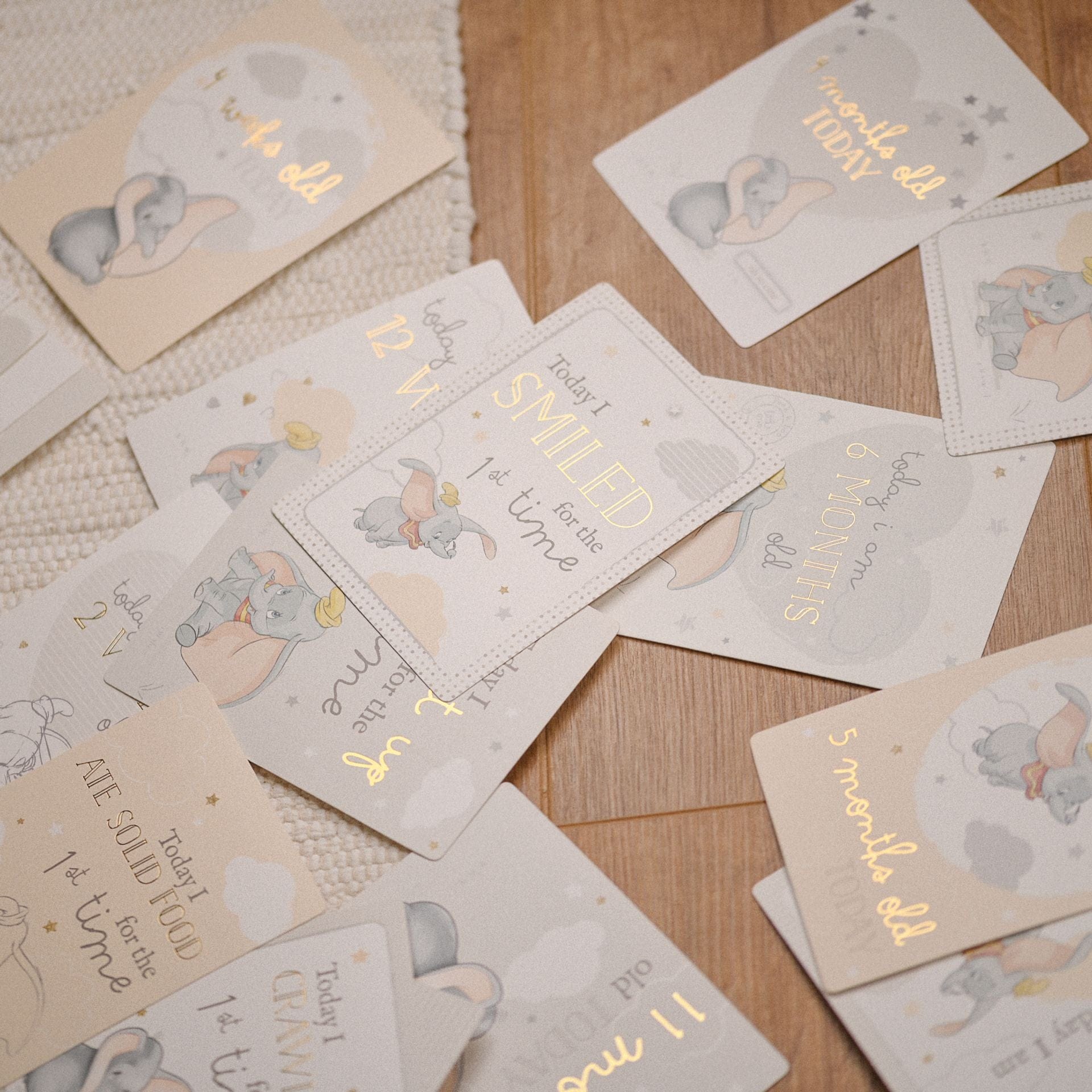 Disney Baby Magical Beginnings Milestone Card Set - Dumbo