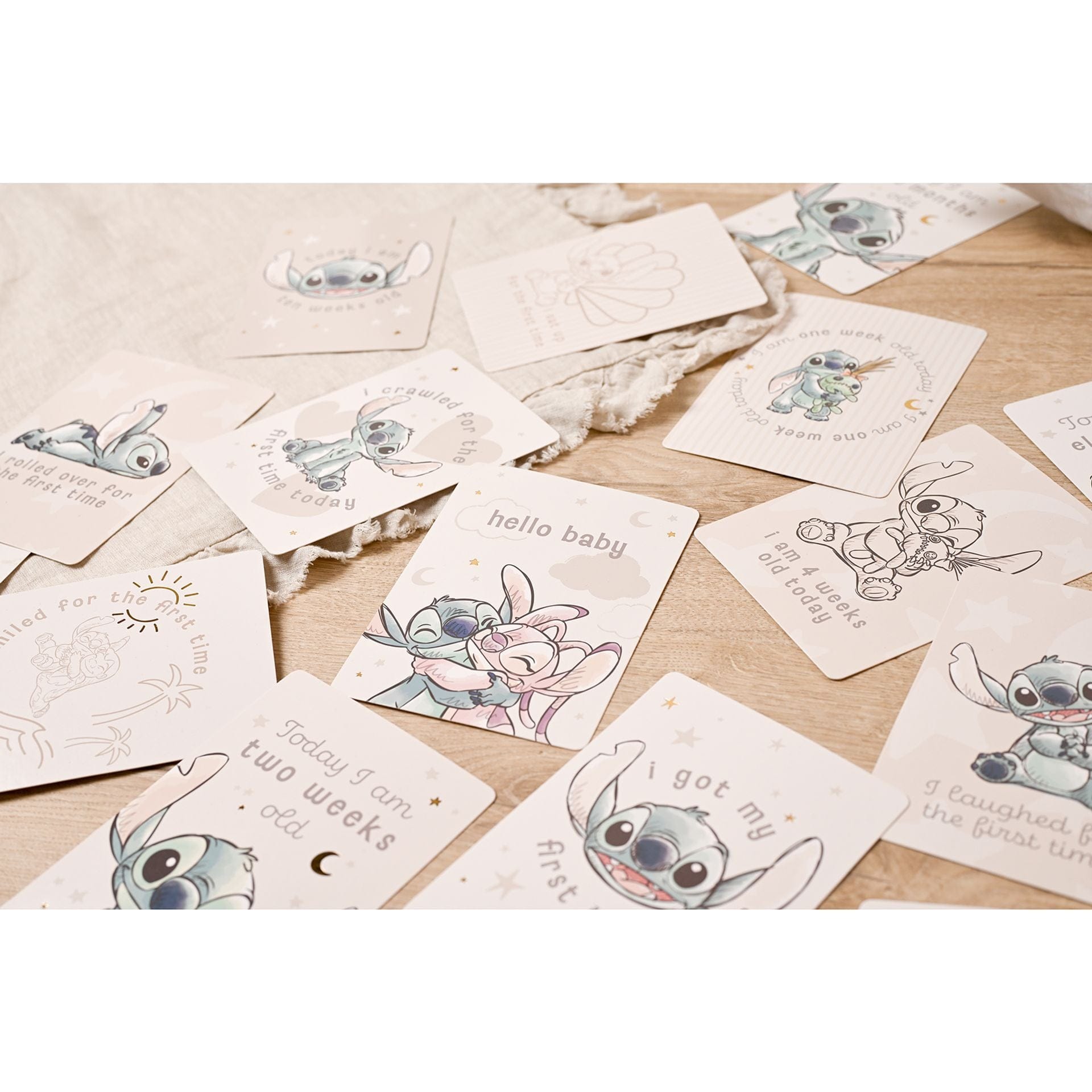 Disney Baby Magical Beginnings Milestone Cards Stitch