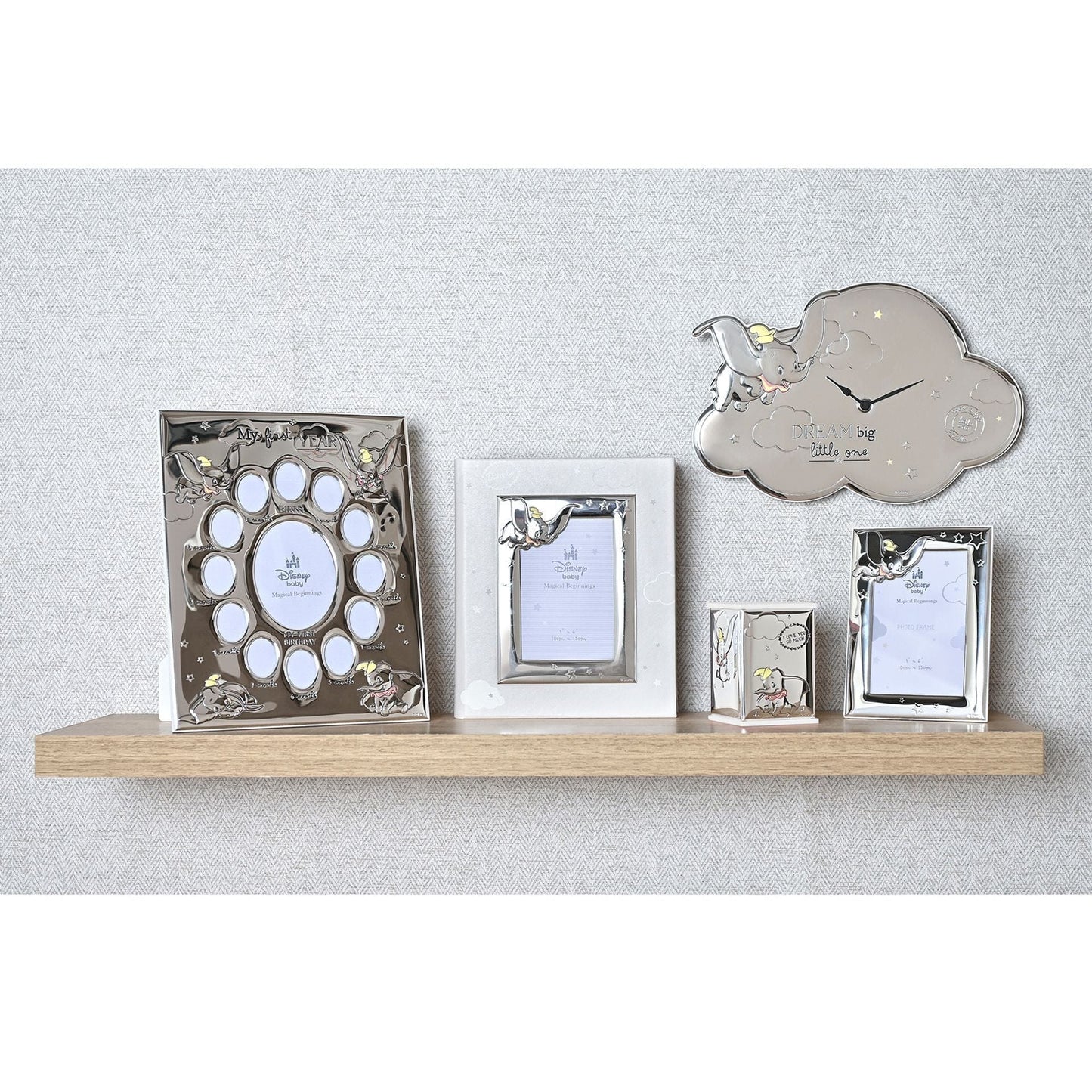 Disney Baby Magical Beginnings Silver Dumbo Photo Frame 4" x 6"