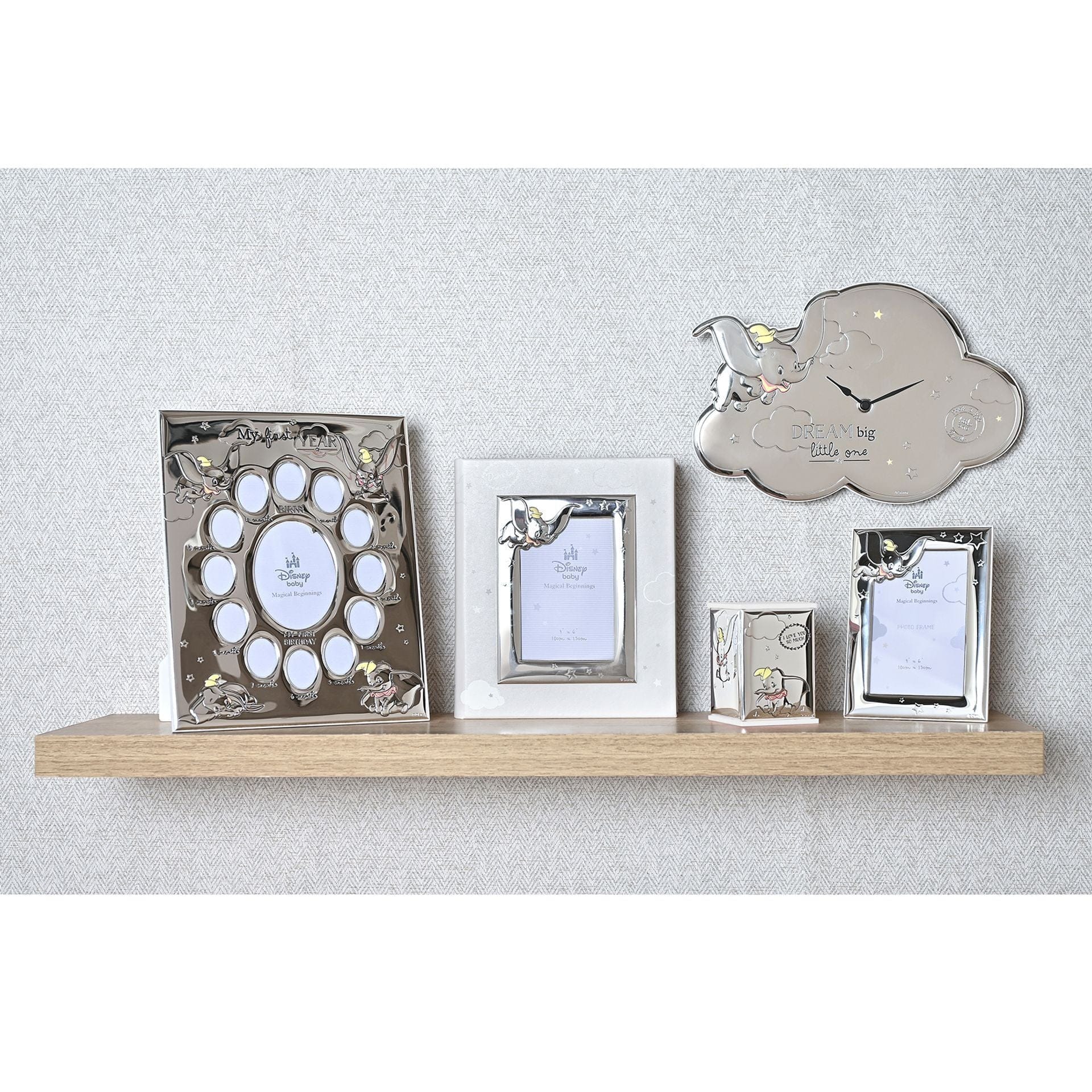 Disney Baby Magical Beginnings Silver Dumbo Photo Frame 4" x 6"