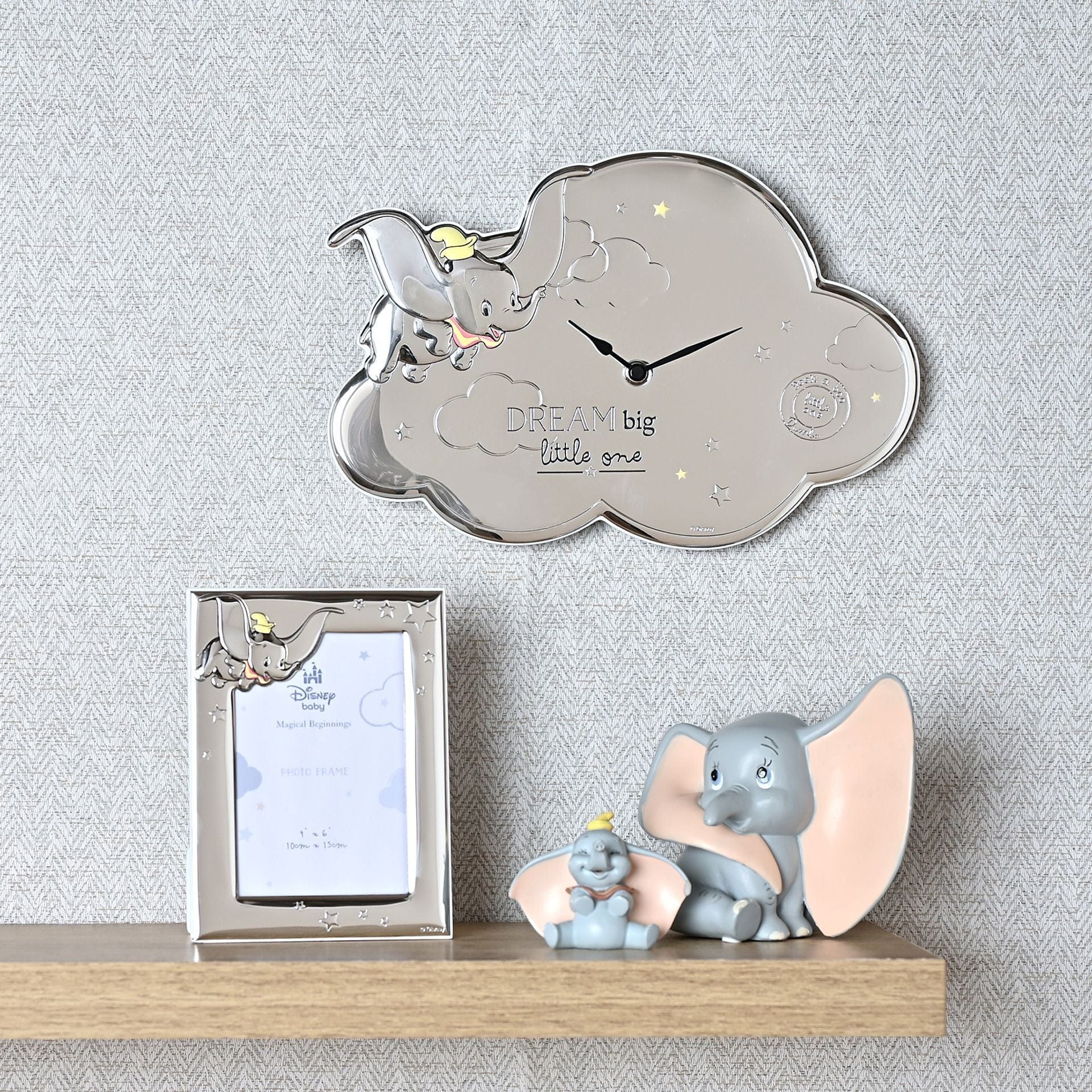 Disney Baby Magical Beginnings Silver Dumbo Photo Frame 4" x 6"