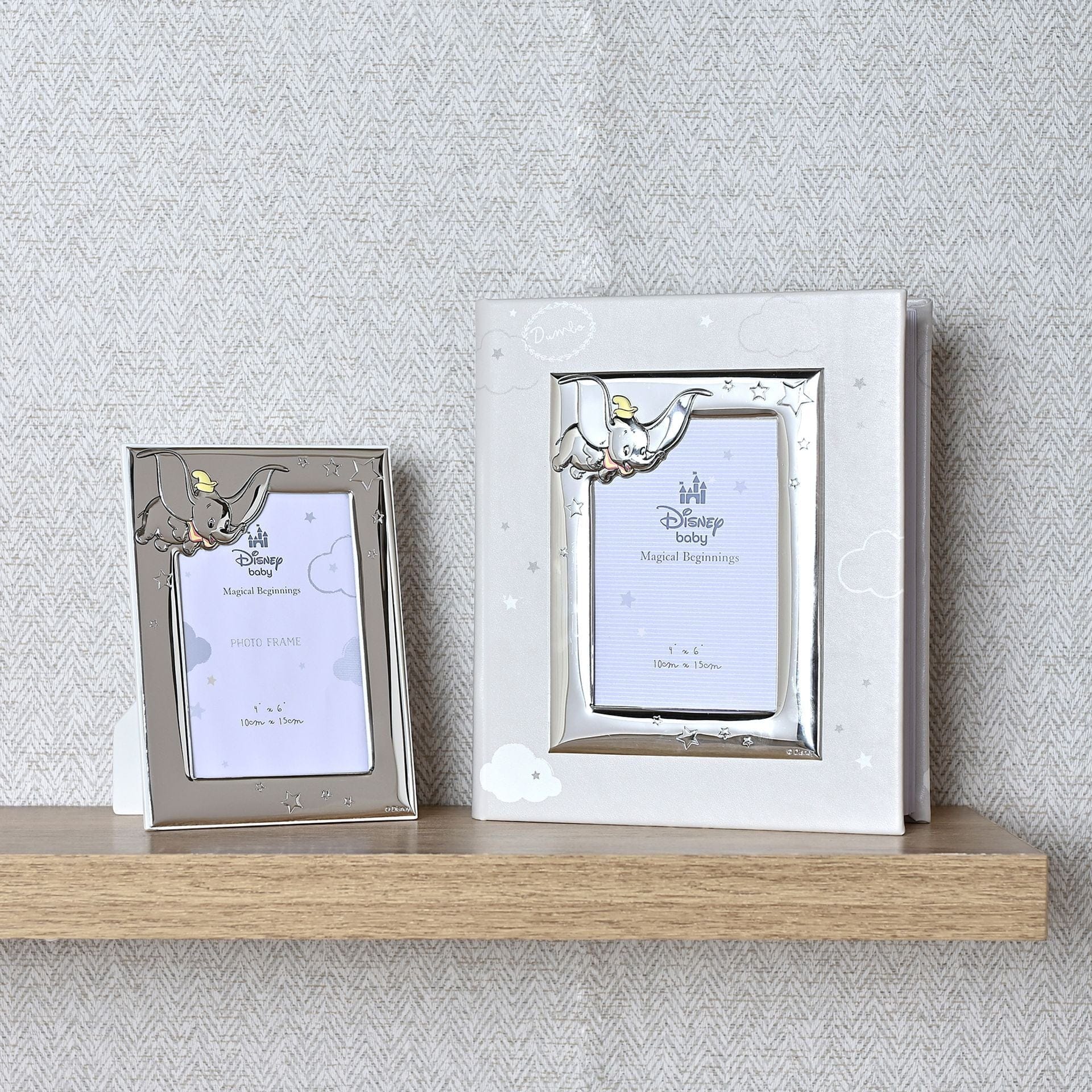 Disney Baby Magical Beginnings Silver Dumbo Photo Frame 4" x 6"