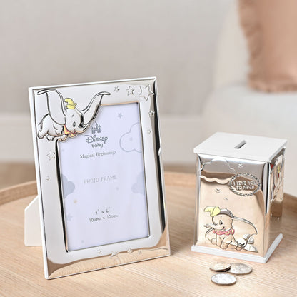 Disney Baby Magical Beginnings Silver Dumbo Photo Frame 4" x 6"