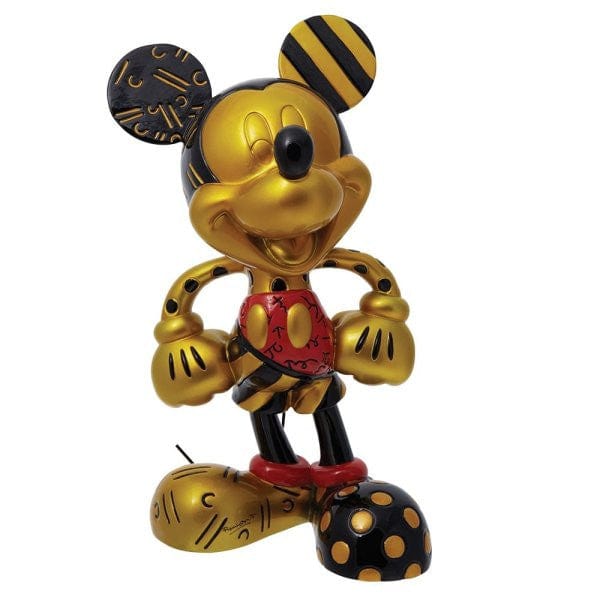 Disney Britto ミッキー 限定2000体 6013537 箱付き Disney Britto Gold and Black Mickey Mouse Limited Edition Figurine