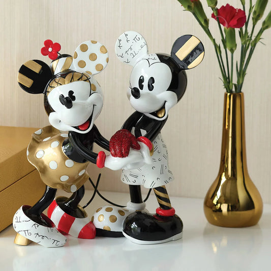 Disney Britto Midas Mickey And Minnie Figurine