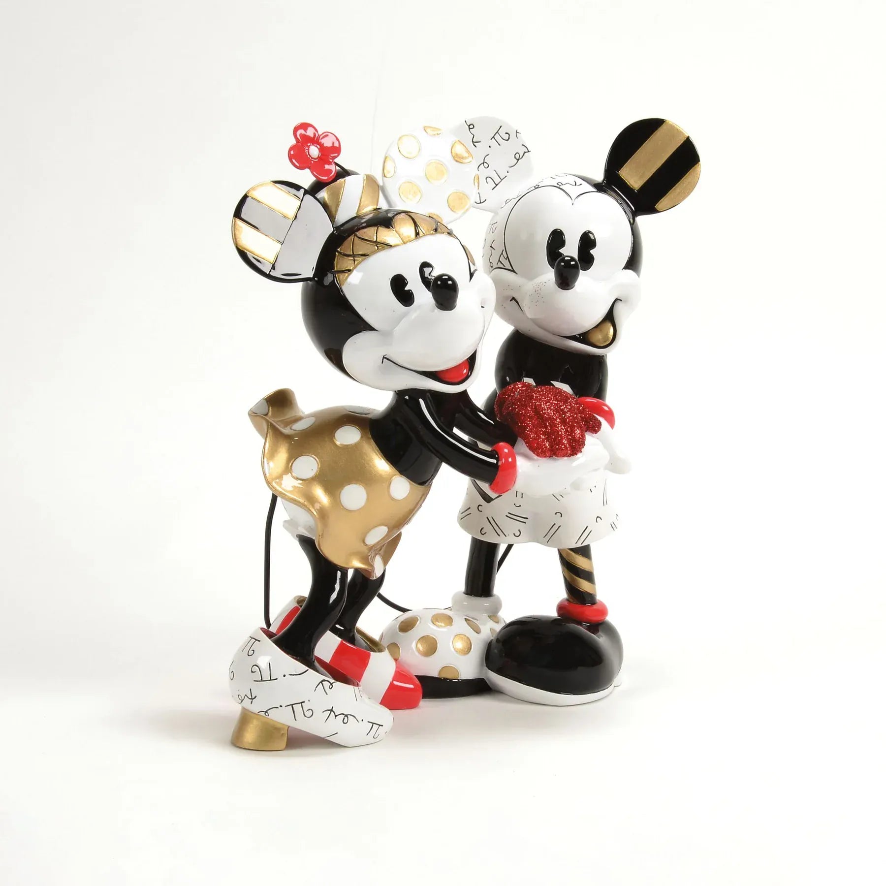 Disney Britto Midas Mickey And Minnie Figurine