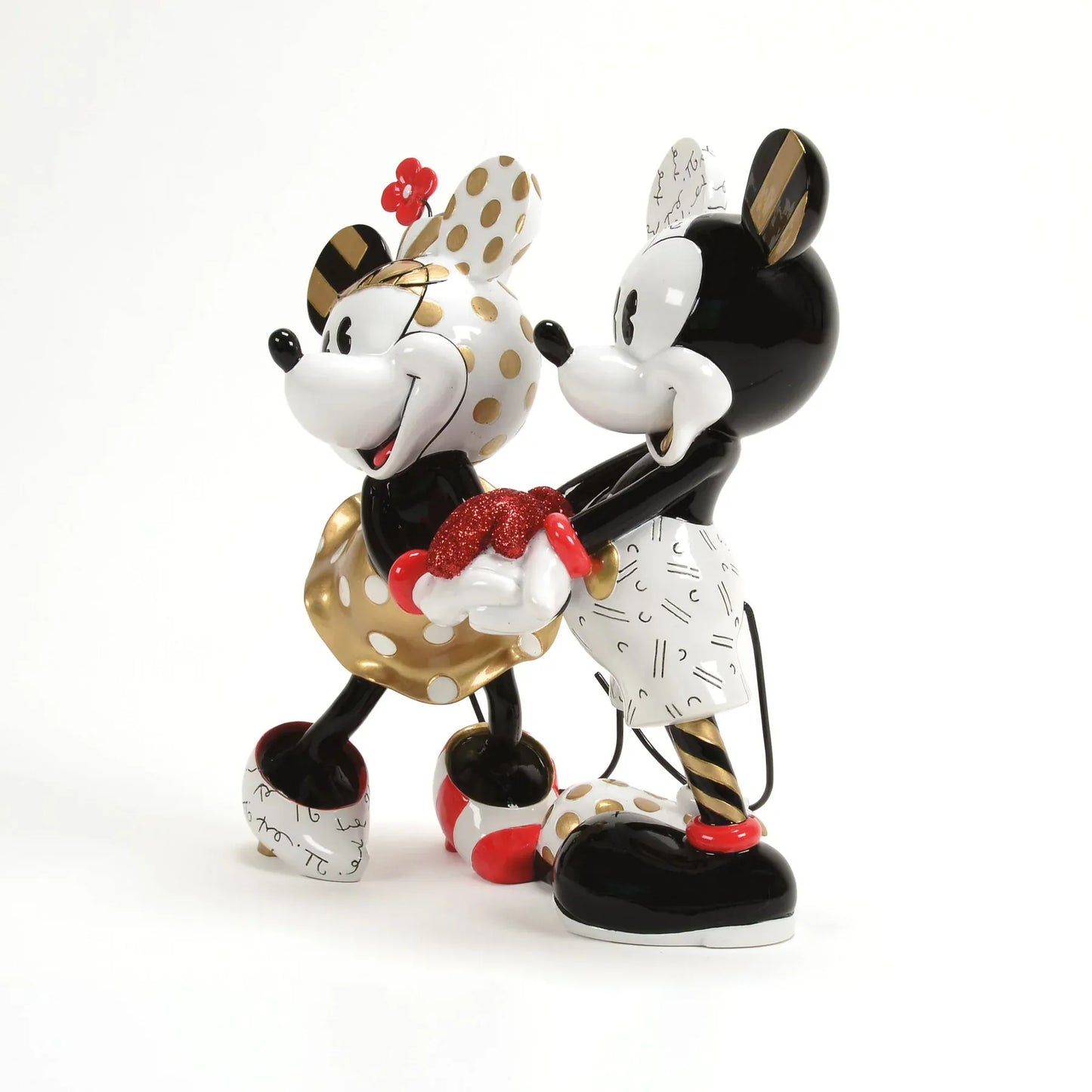Disney Britto Midas Mickey And Minnie Figurine