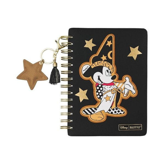 Disney Britto Sorcerer Mickey Mouse Leather Notebook 6013557