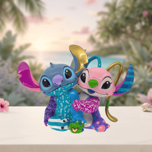 Disney Britto Stitch And Angel Love Lilo & Stitch Figurine