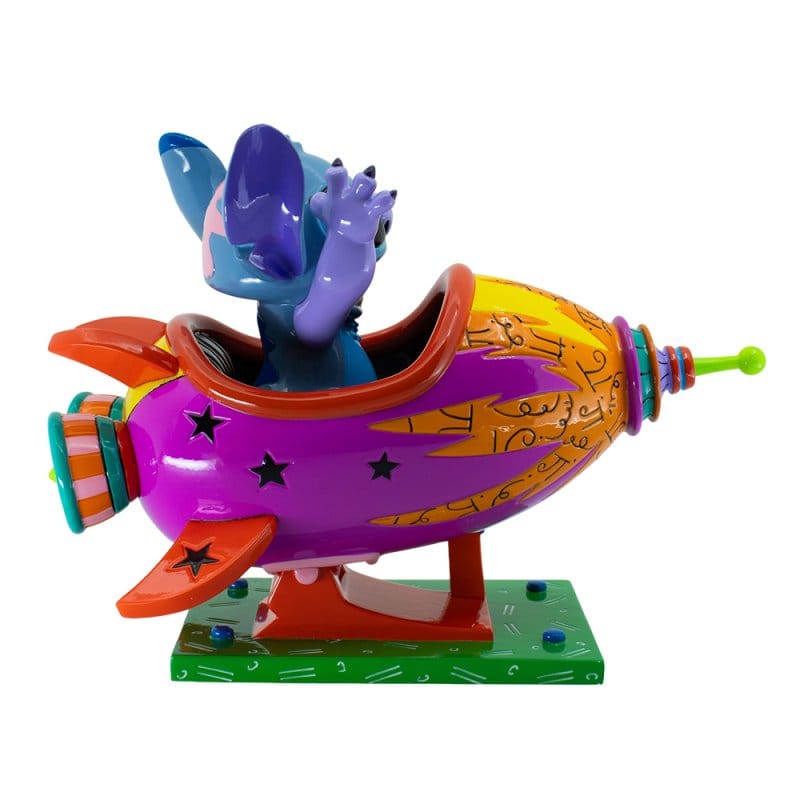 Disney Britto Stitch Rocket Ship Figurine 6019019