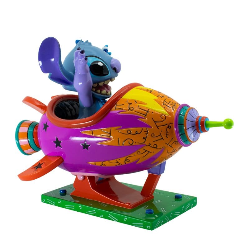 Disney Britto Stitch Rocket Ship Figurine 6019019