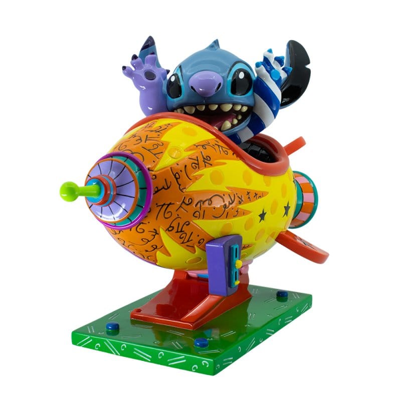 Disney Britto Stitch Rocket Ship Figurine 6019019