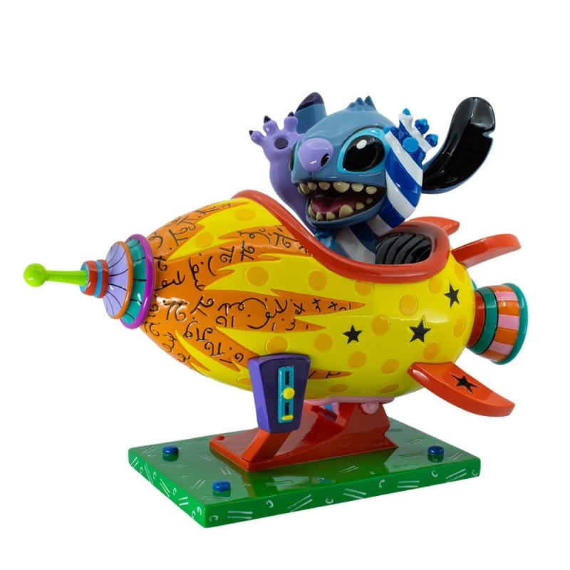 Disney Britto Stitch Rocket Ship Figurine 6019019