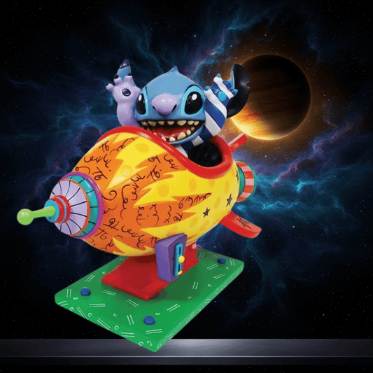 Disney Britto Stitch Rocket Ship Figurine 6019019