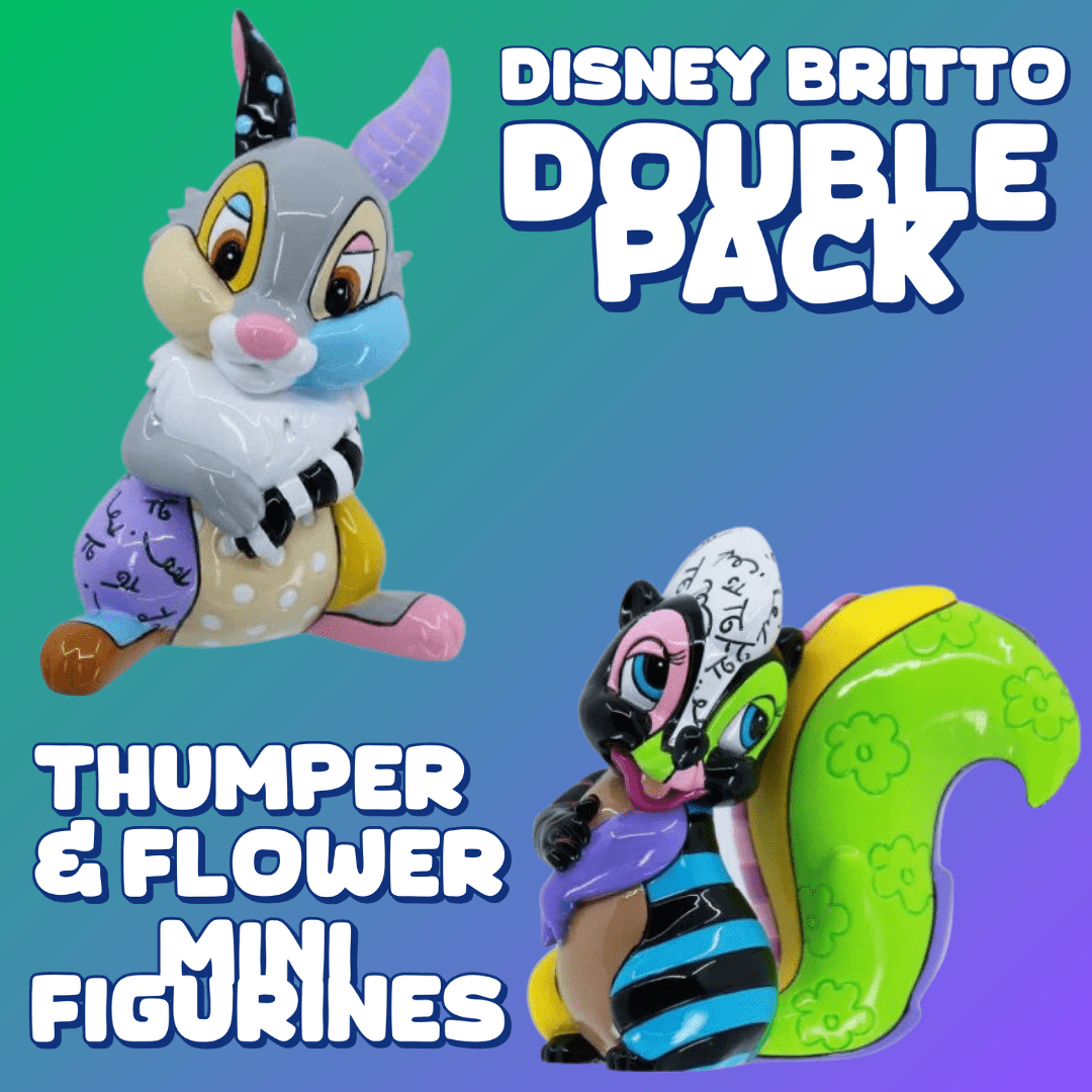 Disney Britto Thumper & Flower Mini Figurine Double Pack