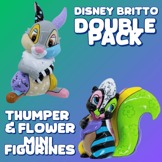 Disney Britto Thumper & Flower Mini Figurine Double Pack