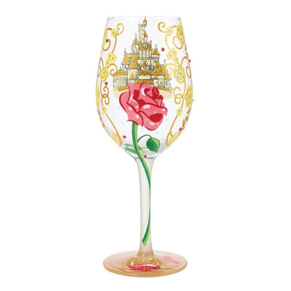 Disney By Lolita Bold Like A Rose Belle Wine Glass
