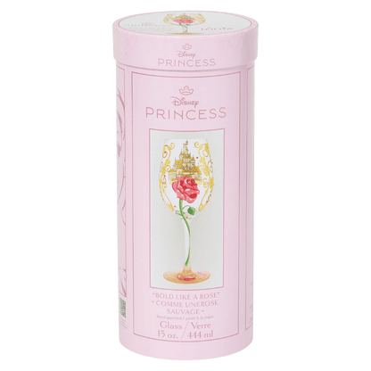 Disney By Lolita Bold Like A Rose Belle Wine Glass