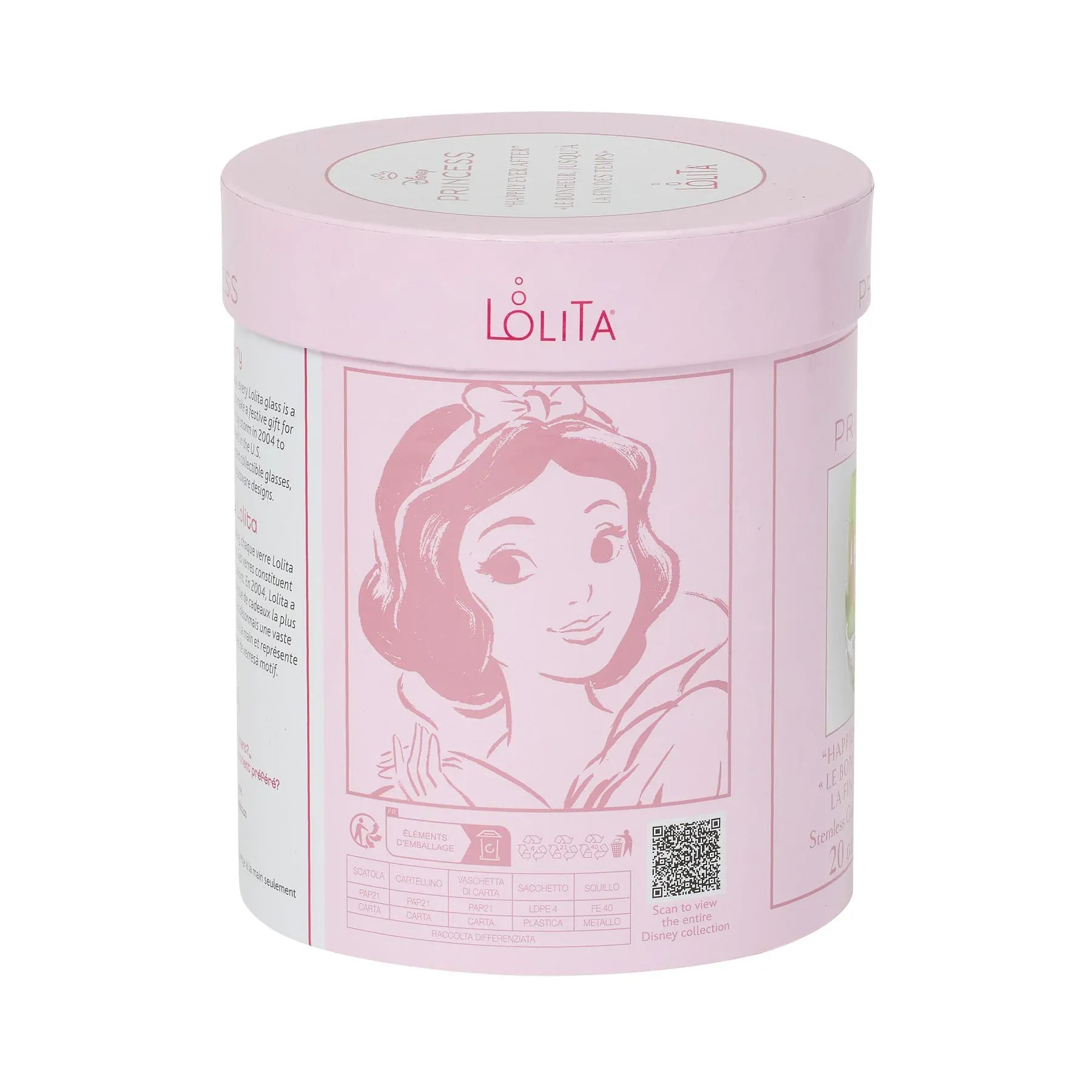 Disney By Lolita Happily Ever After Snow White Stemless Glass