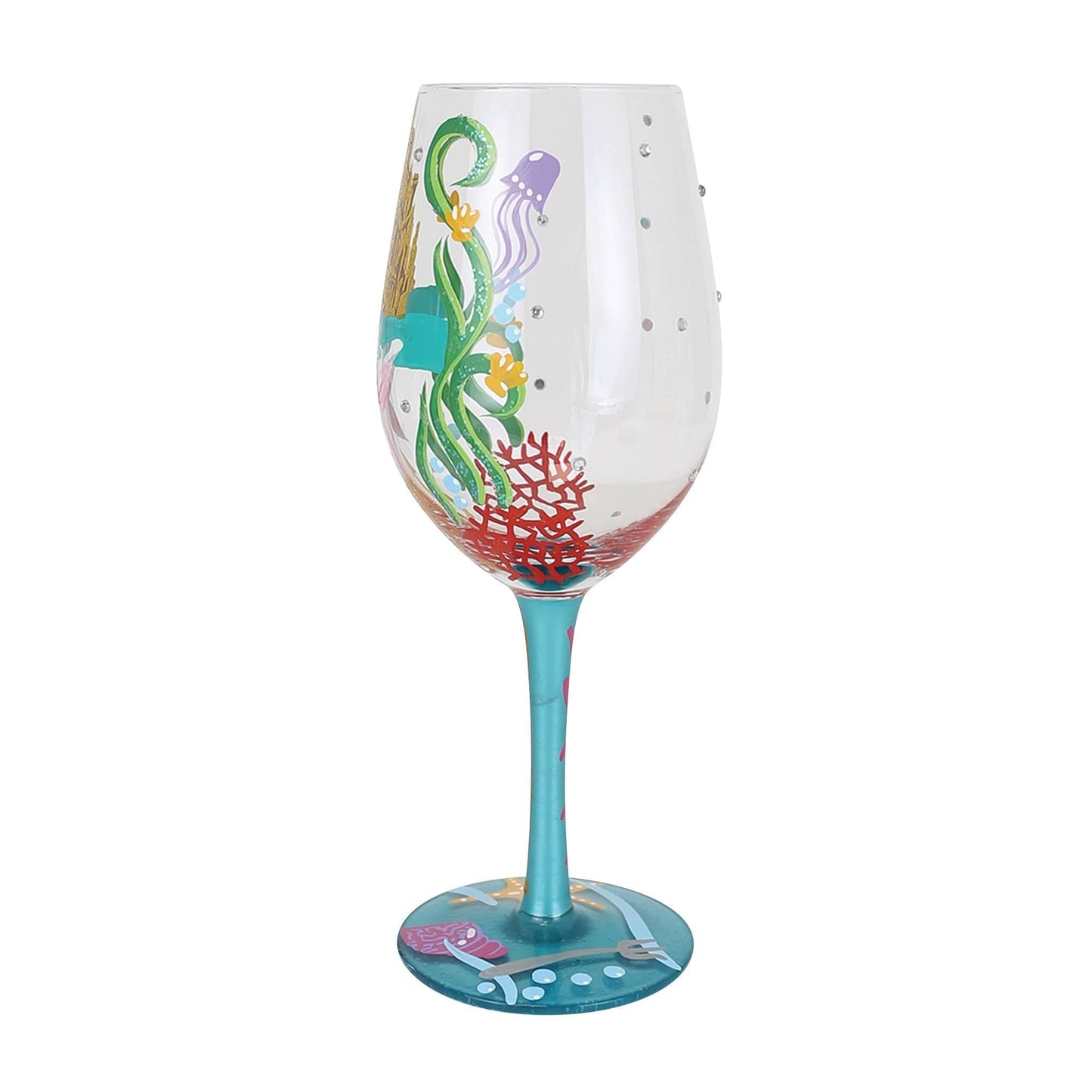 Disney By Lolita Ride Your Own Wave Ariel Wine Glass