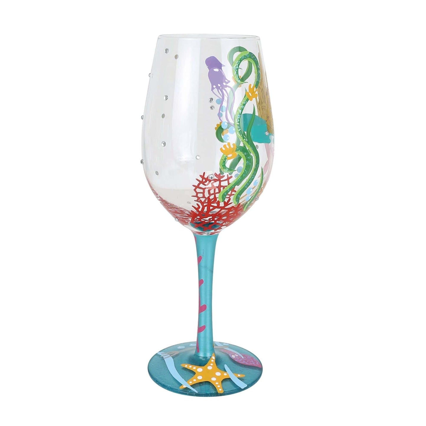 Disney By Lolita Ride Your Own Wave Ariel Wine Glass