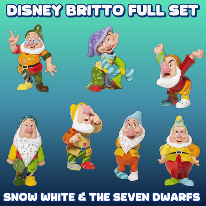 Disney by Romero Britto Snow White & the Seven Dwarfs Figurines - Complete Set of 7