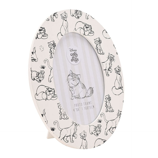 Disney Cats & Dogs Cat Print Oval Photo Frame 4" x 6" Cats