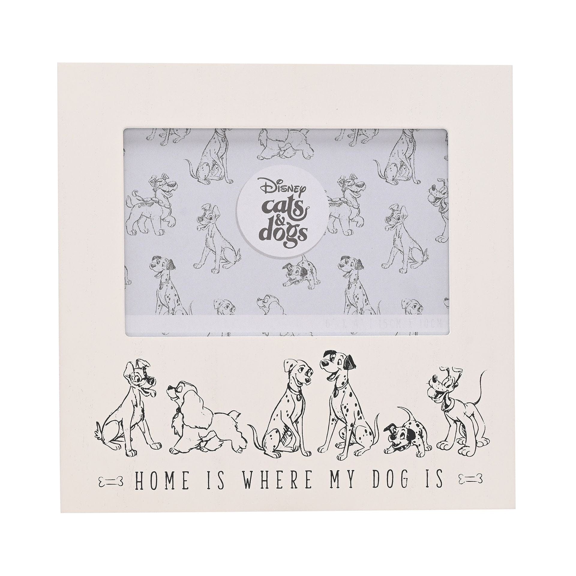 Disney Cats & Dogs Photo Frame Home Is Where My Dog Is 6" x 4"