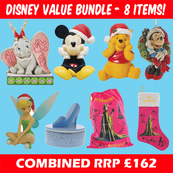 Disney Christmas 8 Piece Value Bundle Combined RRP £162