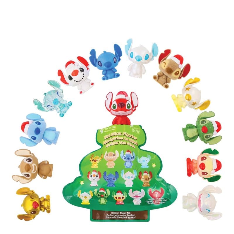Disney Christmas Stitch Blind Bag Surprise Mini Figurines by Grand Jester 6016878