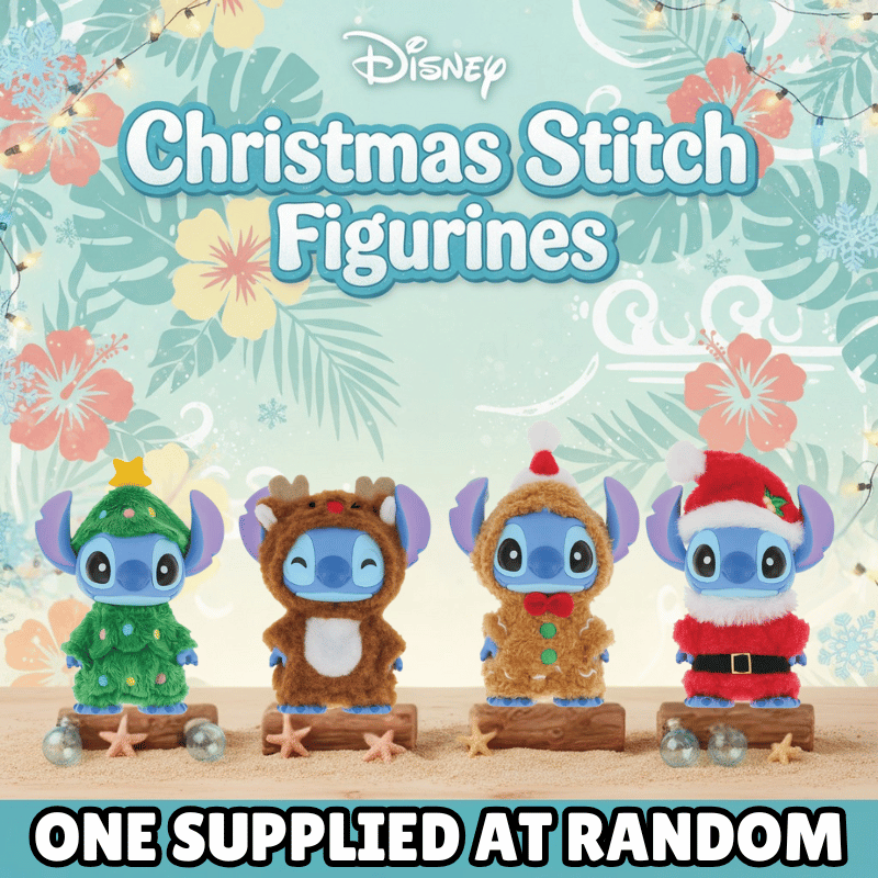 Disney Christmas Stitch Figurine by Grand Jester Studios ONE SUPPLIED AT RANDOM