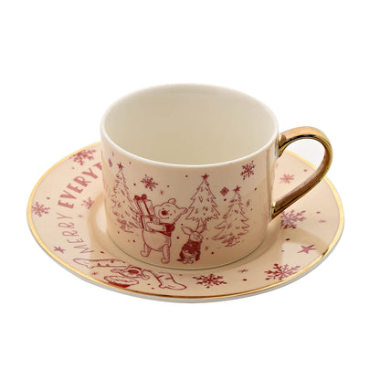 Disney Christmas Winnie the Pooh Cup & Saucer Set