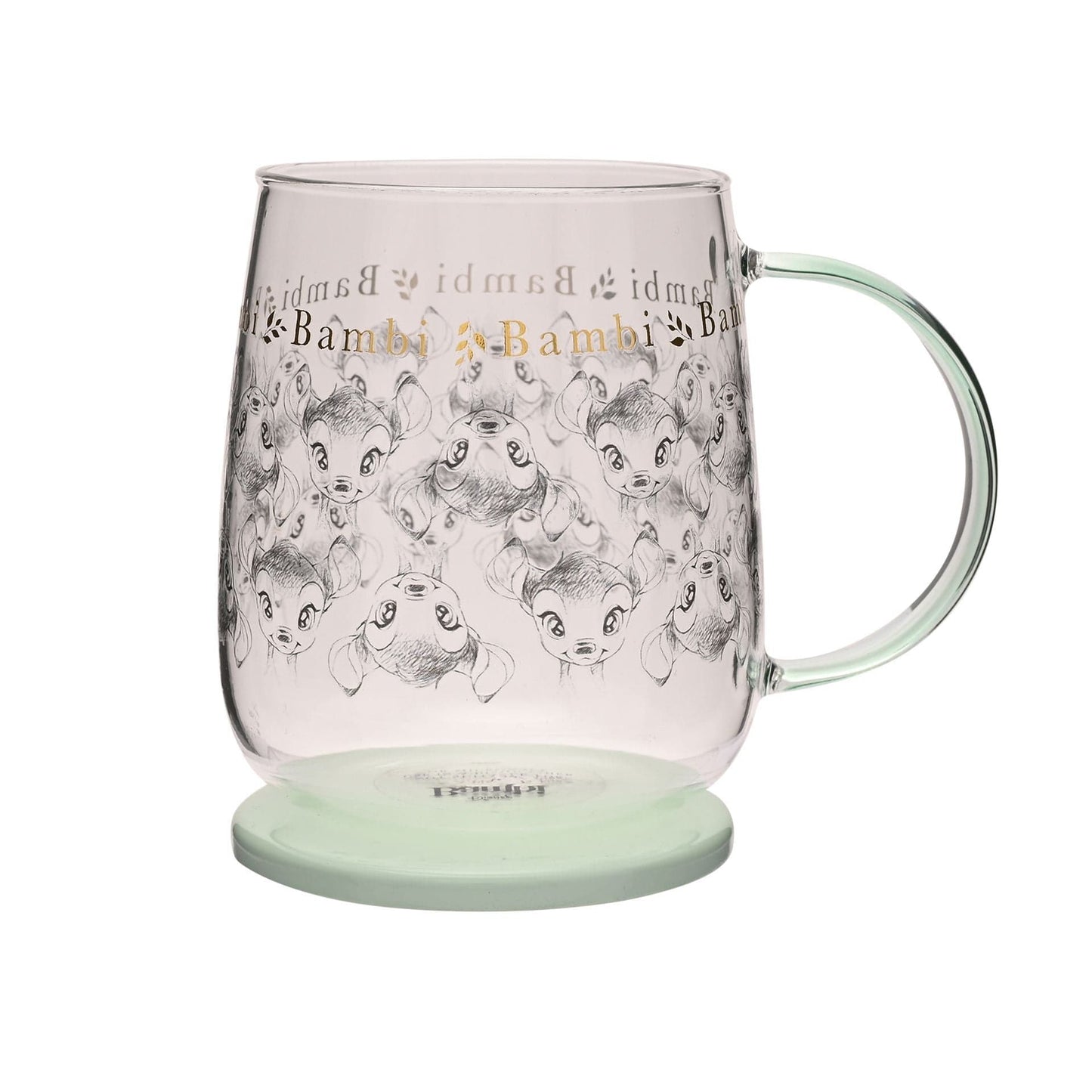 Disney Classic Collectable Glass Mug With Lid - Bambi