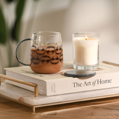 Disney Classic Collectable Glass Mug With Lid - Jack Skellington Nightmare Before Christmas