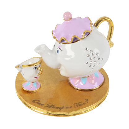 Disney Classic Trinket Box - Mrs Potts & Chip Beauty & The Beast