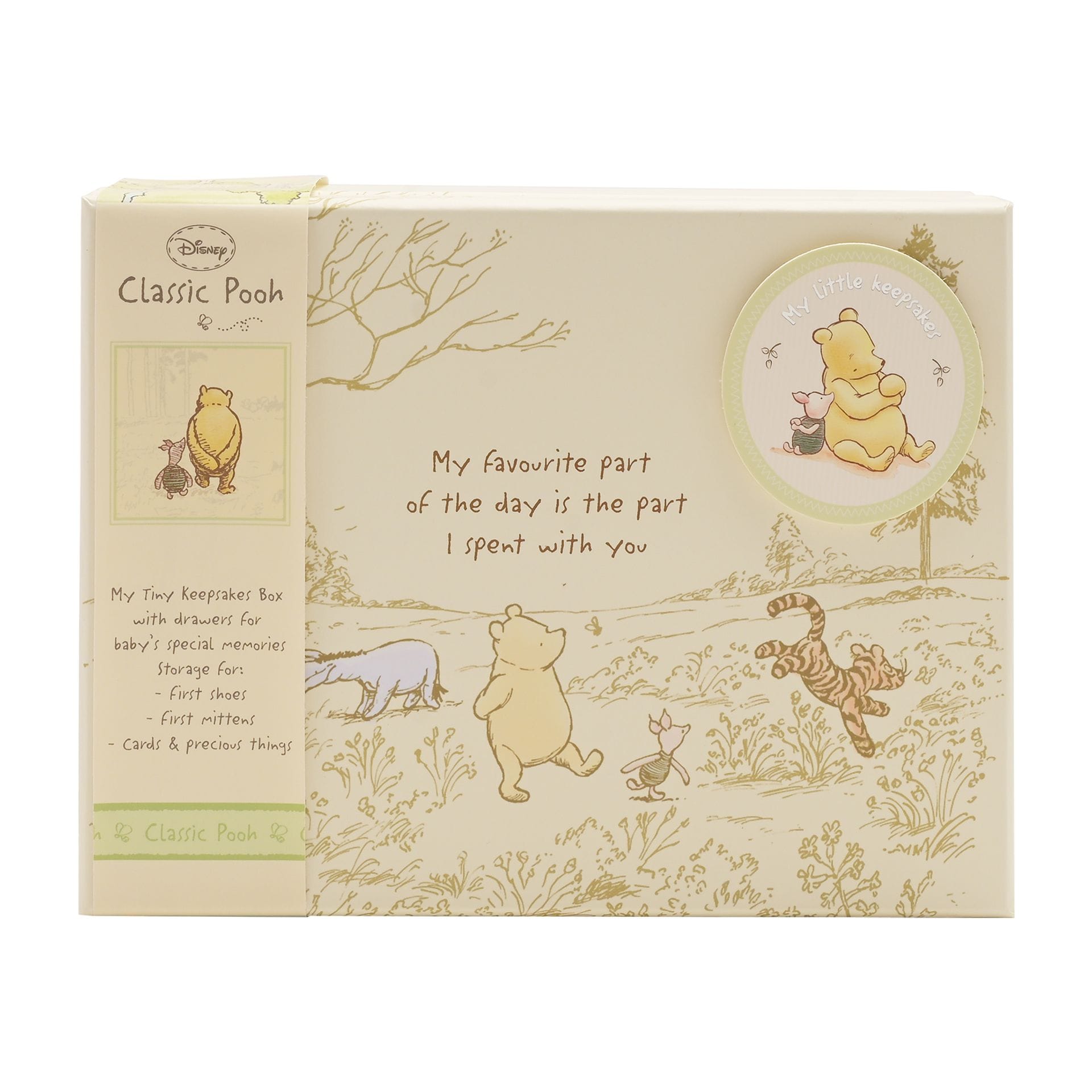 Disney Classic Winnie the Pooh Heritage Keepsake Box With Compartments