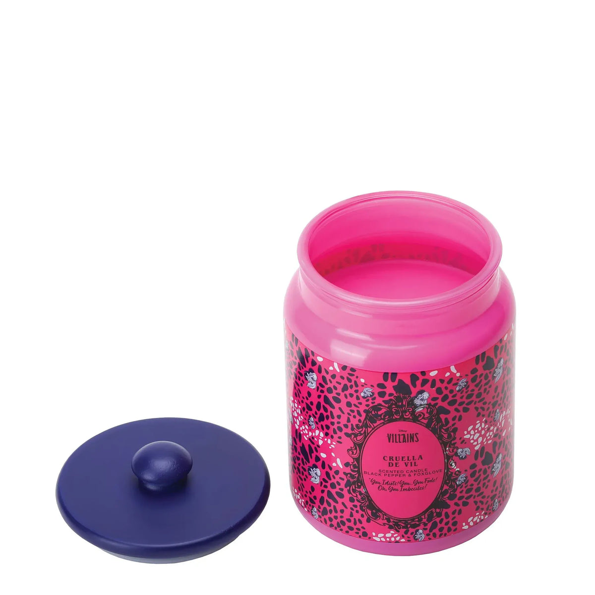 Disney Cruella Ceramic Pink Black Pepper & Foxglove Candle By Disney Home Fragrance