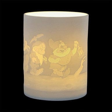 Disney Enchanting Collection 4 Pack Lithophane Ceramic Lamps (Lion King, Peter Pan, Snow White & Beauty and the Beast)