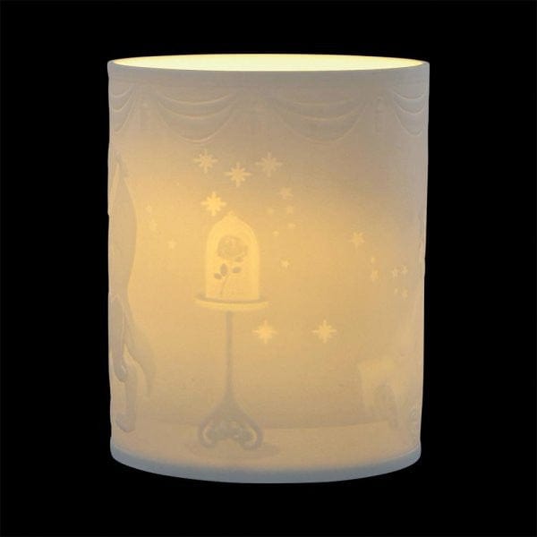 Disney Enchanting Collection Beauty Within (Beauty and The Beast) Ceramic Lithophane Lamp A31085