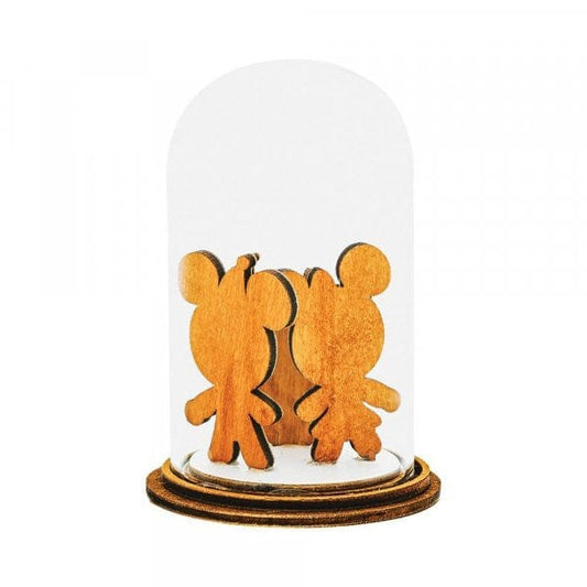 Disney Enchanting Mickey & Minnie Mouse Snowman Christmas Dome Figurine A30541
