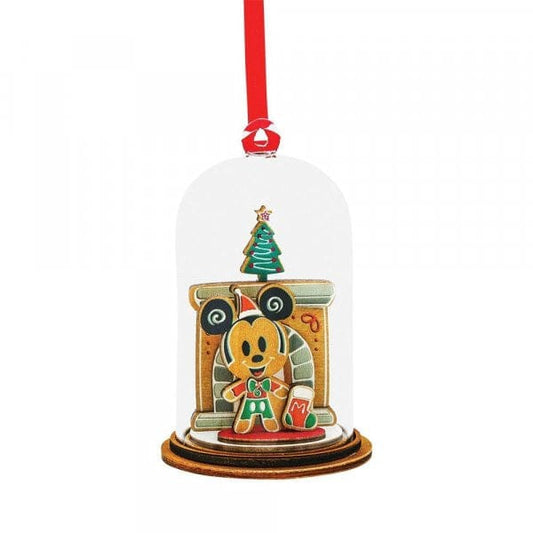 Disney Enchanting Mickey Mouse Christmas Hanging Dome Figurine A30542